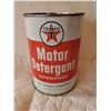 Image 1 : TEXACO MOTOR DETERGENT QUART CAN, OPENED ON BOTTOM - EXCELLENT