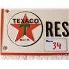 Image 2 : CAST IRON TEXACO RESTROOM SIGN 9.5" BY 4" - REPRO