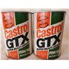 Image 1 : PAIR OF CASTROL GTX QUART CANS