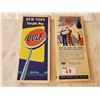 Image 1 : PAIR OF GULF ROAD MAPS, 1950'S, NEW YORK & BOSTON