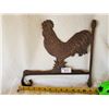 Image 1 : CAST IRON LARGE ROOSTER  PLANT HANGER (NOT OLD)