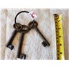 Image 1 : CAST IRON SET OF 3 SKELETON KEYS (NOT OLD)