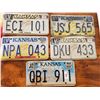 Image 1 : 5 SLIGHTLY DIFFERENT KANSAS LICENSE PLATES