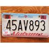 Image 1 : ALABAMA-HEART OF DIXIE-SINGLE LICENSE PLATE