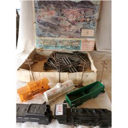 BOXED MARX TRAIN SET WITH TRACK & ACCESSORIES