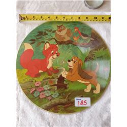 DISNEY FOX & THE HOUND PICTURE LP RECORD DOUBLE SIDED 1981 (MCMLXXXI)