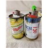 Image 1 : PAIR OF MINIATURE BAR ROOM BEER CAN LIGHTER HOLDERS- BUSCH & MILLER