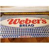 Image 1 : WEBER'S BREAD PLASTIC SHELF LINER WITH ADV. & 2" OVERHANG