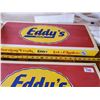 Image 2 : PAIR OF EDDY'S BREAD SHELF LINERS WITH ADV. & 2" OVERHAND