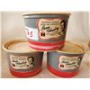 Image 1 : 3 - 1 PINT N.O.S. CONTAINERS MADE BY DIXIE CUP CO. FOR IHC (1950's)