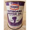 Image 1 : SCARCE TEXACO OUTBOARD MOTOR OIL 1 QUART TIN