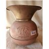 Image 1 : 10" TALL PONY EXPRESS CHEWING TOBACCO SPITTOON- GREAT PATINA