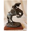Image 2 : 11" TALL FREDRICK REMINGTON "RATTLESNAKE" SCULPTURE