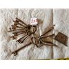 Image 1 : VINTAGE SKIRT PIN WITH 12 ASSORTED VINTAGE SKELETON KEYS