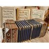 Image 1 : 3 ROW BUTTON ACCORDIAN CONCERTINA WITH BOOKS. BELLOW GOOD-1 BUTTON & 1 CAP MISSING*STILL EXCELLENT*
