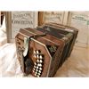 Image 2 : 3 ROW BUTTON ACCORDIAN CONCERTINA WITH BOOKS. BELLOW GOOD-1 BUTTON & 1 CAP MISSING*STILL EXCELLENT*
