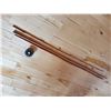 Image 2 : 13' AUTHENTIC BAMBOO FLY FISHING ROD (3 PIECE) WITH JAPAN REEL *USEABLE*