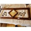 Image 1 : 36" X 13.5" DIAMOND MIRROR COAT RACK WITH 6 REPLACEMENT COAT HOOKS