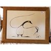 Image 1 : 24" BY 18" SIGNED BENJAMIN CHEE CHEE PRINT 161/200 (1975) *FRAMED WITH GLASS*