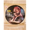 Image 1 : WILLIE NELSON PICTURE RECORD LP SIZE-DOUBLE SIDED