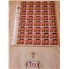 Image 1 : FULL SHEET OF 29 CENT ELVIS STAMPS- ISSUED 1993