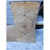 Image 1 : PAIR OF VINTAGE TIN CEILING TILES- 2' X 4' GREAT PATINA