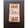Image 1 : 2 STRIPS OF 2-WWII NAZI STAMPS - GLUED/UNUSED - HITLER