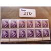 Image 1 : BLOCK OF 12 WWII NAZI STAMPS-GLUED/UNUSED- HITLER IMAGE (60)