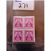 Image 1 : BLOCK OF 4 WWII NAZI STAMPS- GLUED/UNUSED-NAZI PARTY (4K)