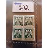 Image 1 : BLOCK OF 4 WWII NAZI STAMPS- GLUED/UNUSED-NAZI PARTY (5K)