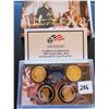 Image 1 : 2007 $1.00 COIN US PRESIDENTIAL PROOF SET- WAWSHINGTON, JEFFERSON, ADAMS, MADISON