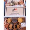 Image 1 : 2009 $1.00 COIN US PRESIDENT PROOF SET- HARRISON, TYLER, POLK, TAYLOR