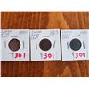 Image 1 : 1880, 1883 & 1902 INDIAN HEAD CENT