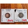 Image 1 : 1912 P BARBER DIME & 1913 VG BARBER DIME- SILVER