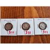 Image 1 : 1943, 1944 & 1945 MEAGAN SILVER DIMES