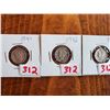 Image 1 : 1941, 1942 & 1943 MEAGAN SILVER DIMES