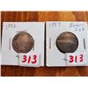 Image 1 : 1892 & 1897 BARBER SILVER QUARTERS