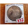 Image 1 : 1882 MS MORGAN SILVER DOLLAR