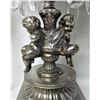 Image 3 : ORNATE BRASS/MARBLE FLOWER POT WITH DANGLING CRYSTALS