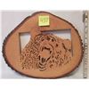 Image 1 : WOODEN GRIZZLY BEAR WALL PLAQUE