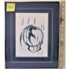 Image 1 : FRAMED 11" X 8" ARTIST PRINT BY ERNIE SCOLES, CERTIFICATE OF AUTHENTICITY
