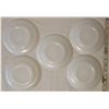 Image 2 : 5 7 1/4" VINTAGE 50'S-60'S WHITE FIRE KING SWIRL SANDWICH/SALAD PLATES