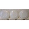 Image 5 : 5 7 1/4" VINTAGE 50'S-60'S WHITE FIRE KING SWIRL SANDWICH/SALAD PLATES