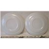 Image 6 : 5 7 1/4" VINTAGE 50'S-60'S WHITE FIRE KING SWIRL SANDWICH/SALAD PLATES