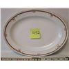 Image 1 : 12" X 9.5" OVAL DECORATED SERVING PLATTER- JOHNSON BROS. ENGLAND