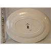 Image 2 : 12.5" X 9.5" OVAL SCALLOPED EDGE SERVING PLATTER- MYOTT, STAFFORDSHIRE ENGLAND
