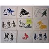 Image 2 : LOT OF HOLMAN HANDMADE BY ESKIMOS N.W.T. 9 DIFFERENT SILK SCREEN CARDS/ENVELOPES 5 1969 CARDS/ENVELO