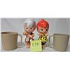 Image 1 : 1972 KEHNER PEBBLES & BAM BAM SIPPY CUPS (FLINTSTONES)