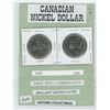 Image 1 : NICKEL DOLLARS 1978 & 1974 BRILLIANT UNC.