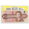 Image 1 : 1986 CANADIAN $2.00 BANKNOTE-UNC-LAST YEAR OF ISSUE